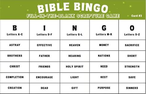 christian bingo age|Printable Bible Bingo — Teach Sunday School.
